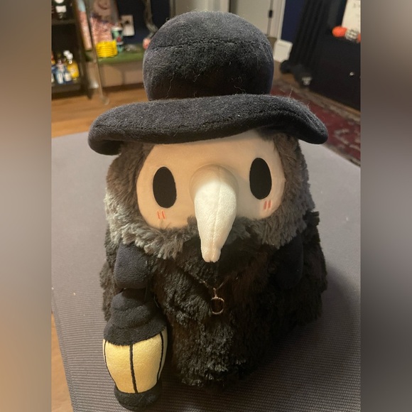 Squishables stuffed Plague Doctor bird with glow in the dark lantern like new - Picture 2 of 6
